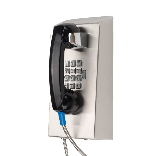 Rugged Wall Mounted Inmate Telephone With Volume Control Button JWAT137