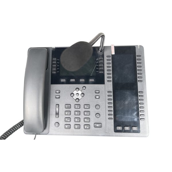 Desktop VOIP Visualization Paging Console Phone with a Gooseneck Microphone JWDT668