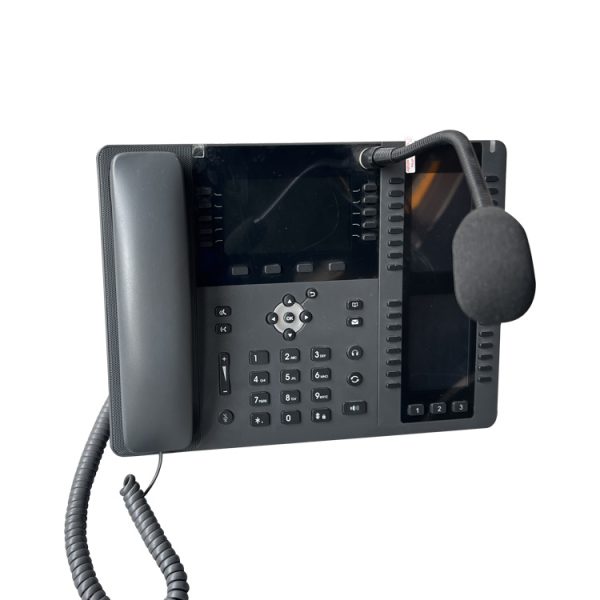 Desktop VOIP Visualization Paging Console Phone with a Gooseneck Microphone JWDT668 - Image 2